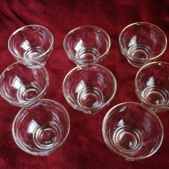 Vintage Monogrammed Dessert Bowls, Set of 8 - Monogrammed with B - Picture 3 of 4